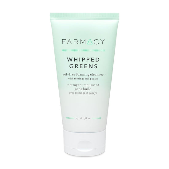 Foaming Face Wash for Oily Skin - Whipped Greens Oil-Free Gentle Facial Clean.