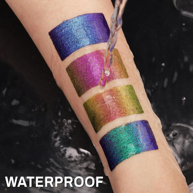 UCANBE 4PCS Chameleon Liquid Eyeliner, Multichrome Metallic Color Shift Eye Liner, Waterproof Glitter Eyeliner with Soft Fine Tip for Long-Lasting Multi-Dimensional Eye Looks Makeup Lipliner