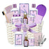 Bath & Body Kit, Spa Gifts for Women - 20Pcs Spa Gift Baskets Lavender Scented Includes Body Wash, Bubble Bath, Bath Bomb, Manicure Set. Gifts for Mom, Birthday Gifts, Home Spa Kit Gift for Her
