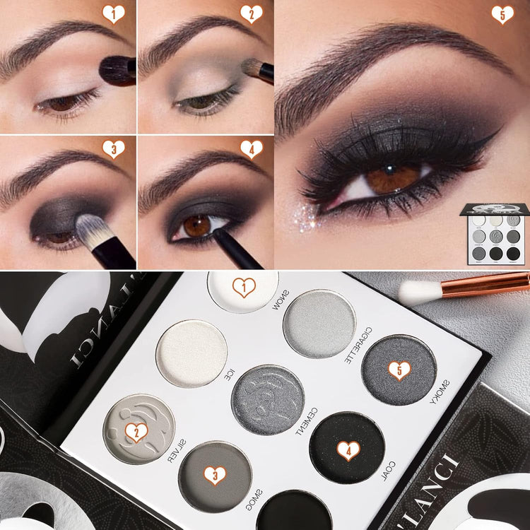 Eye makeup palettes and liners