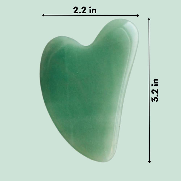 Jade Gua Sha Facial Tools – the Stone of Eternal Youth – Face & Body Guasha Tools for Self-Care, Massager for Sculpting, Muscle Tension Relief & Puffiness Reduction