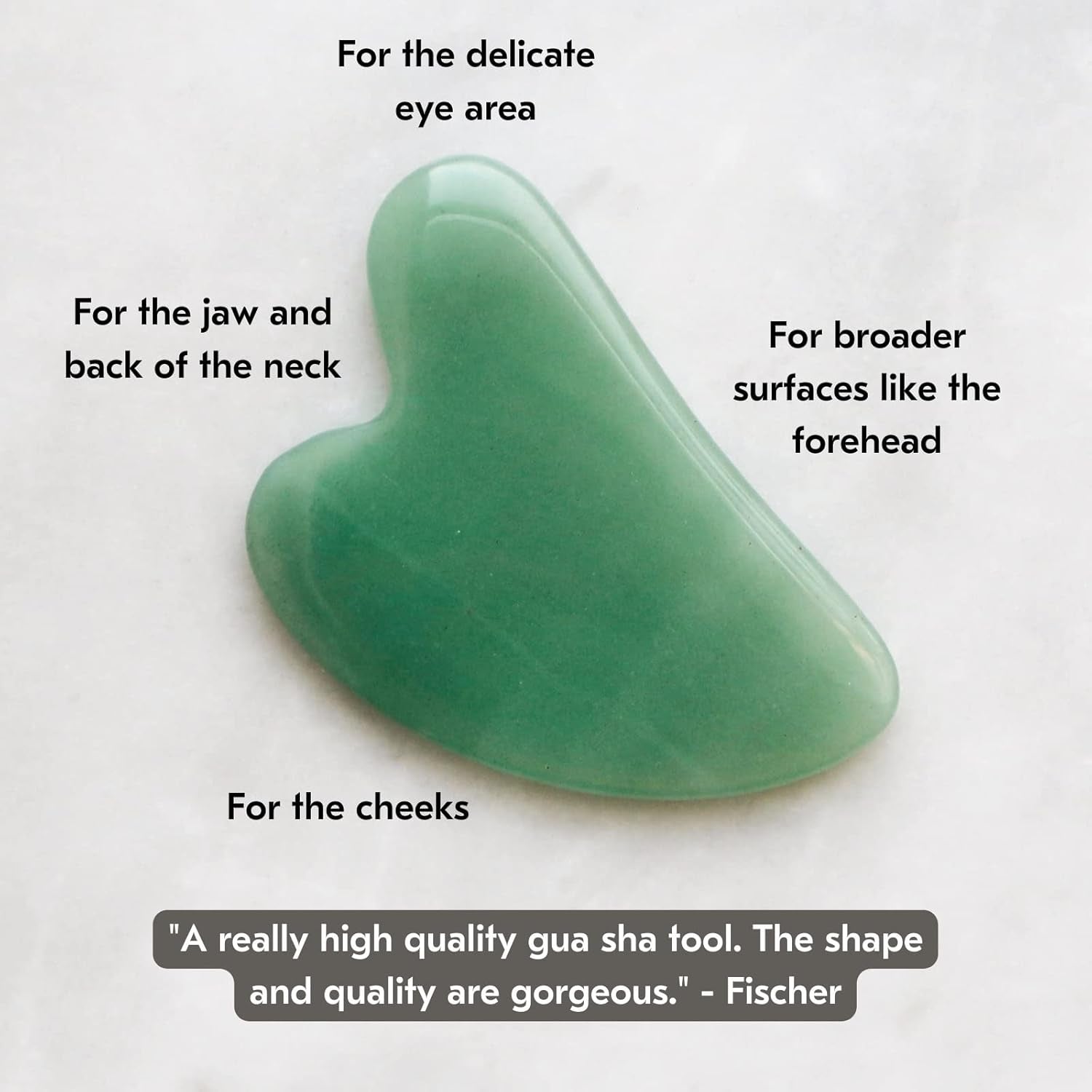 Jade Gua Sha Facial Tools – the Stone of Eternal Youth – Face & Body Guasha Tools for Self-Care, Massager for Sculpting, Muscle Tension Relief & Puffiness Reduction