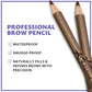 Long-Lasting Waterproof Eyebrow Liner, Makeup Brow Definer Pencil for Perfect Brows, Eye Makeup Smudge-Proof, Longwearing with Smooth Creamy Tip 