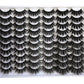 False Eyelashes 30 Pairs Pack Faux Mink Lashes 20MM Long Dramatic 6 Styles Mixed 5D Medium Volume Thick Fake Eyelashes Soft Crossed Makeup Eye Lashes