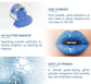 Glitter Lip Kit 4 Colors Diamond Metallic Shimmer Lip Powder with Primer and Brush - Nails Art (Blue Gold)