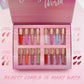 16 PCS Lip Glosses Collection, Shimmery Lip Glosses for Women and Girls, Long Lasting Color Lip Gloss Set with Rich Varied Colors (Iridescent Pink)