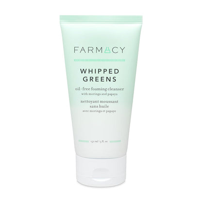 Foaming Face Wash for Oily Skin - Whipped Greens Oil-Free Gentle Facial Clean.
