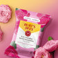 Rose Water Face Wipes, for All Skin Types, Hydrating Micellar Makeup Remover & Facial Cleansing Towelettes, 30 Ct (3-Pack)