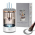Makeup Brush Cleaners Electric Makeup Brush Cleaner, Brushly Pro Cosmetic Brush Cleaner Machine,Automatic Electric Makeup Brush Cleaner and Dryer with Brush Clean Mat Fit for All Size Makeup Brush