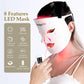 Red Light Therapy for Face, LED Face Mask Light Therapy, Portable Home Device with 7 Colors & 8 Modes, 850Nm near Infrared & Localized Blue Light Reduce Acne, 432 Beads Pro Leds